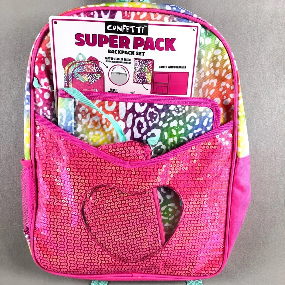 Confetti Backpack Superpack Set